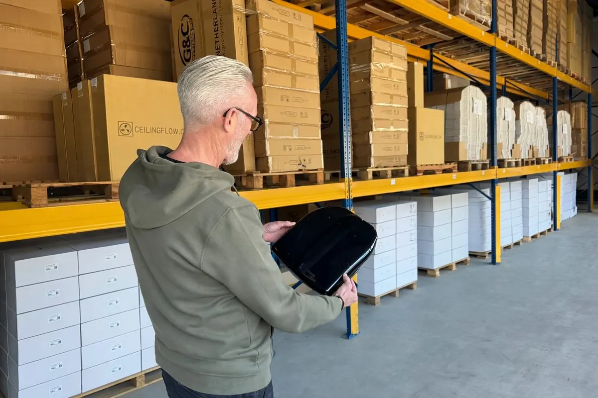 Le Mans ventilators in the warehouse